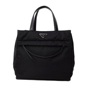 Prada Quilted Tessuto Crossbody Bag black